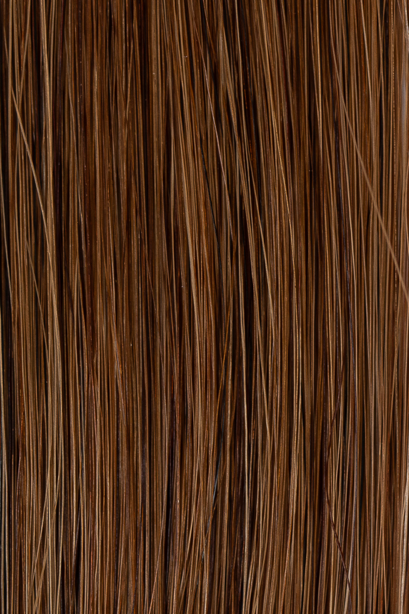 2H Ash Brown hair colour — Macro