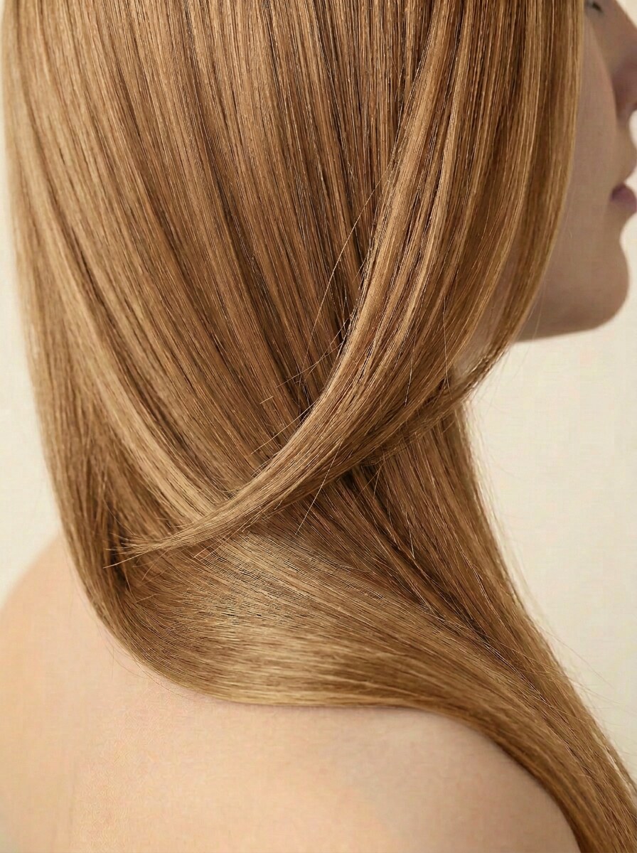 27 Honey Blonde hair colour — Side profile
