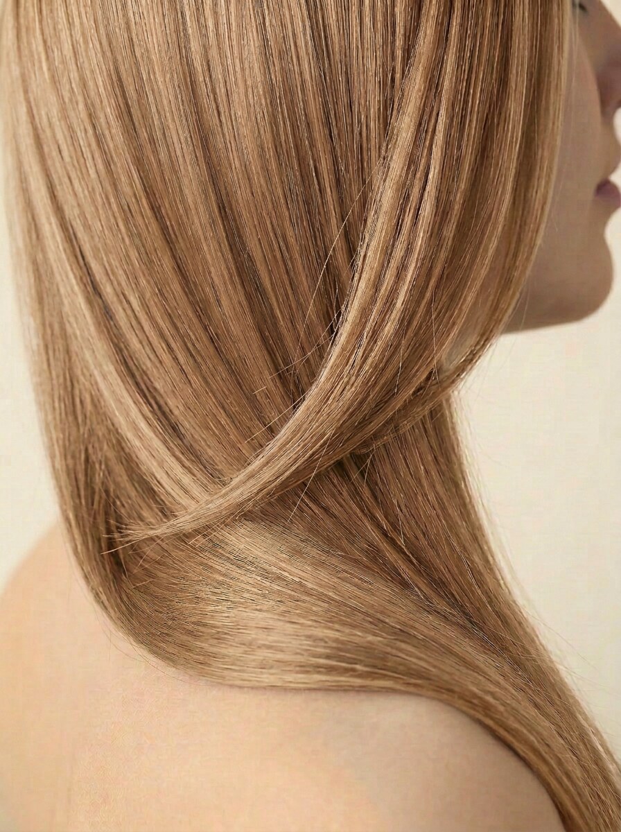 22 Beige Blonde hair colour — Side profile
