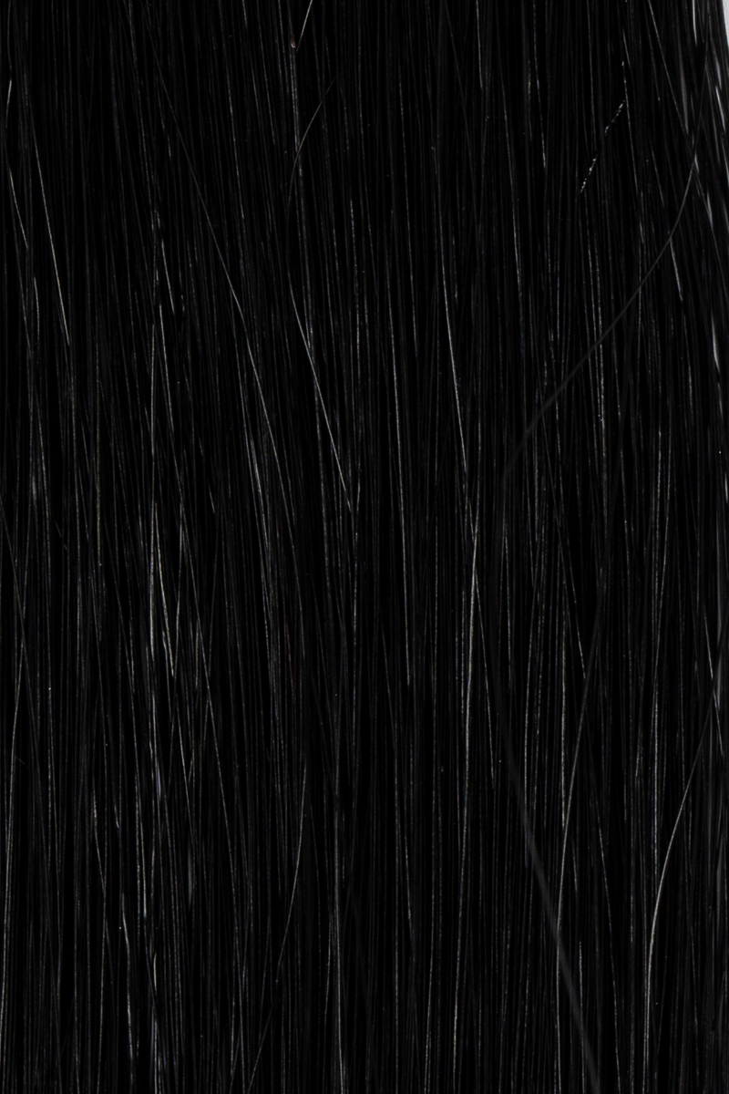 1 Jet Black hair colour — Macro