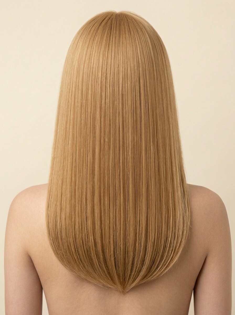 27 Honey Blonde hair colour — Rear view