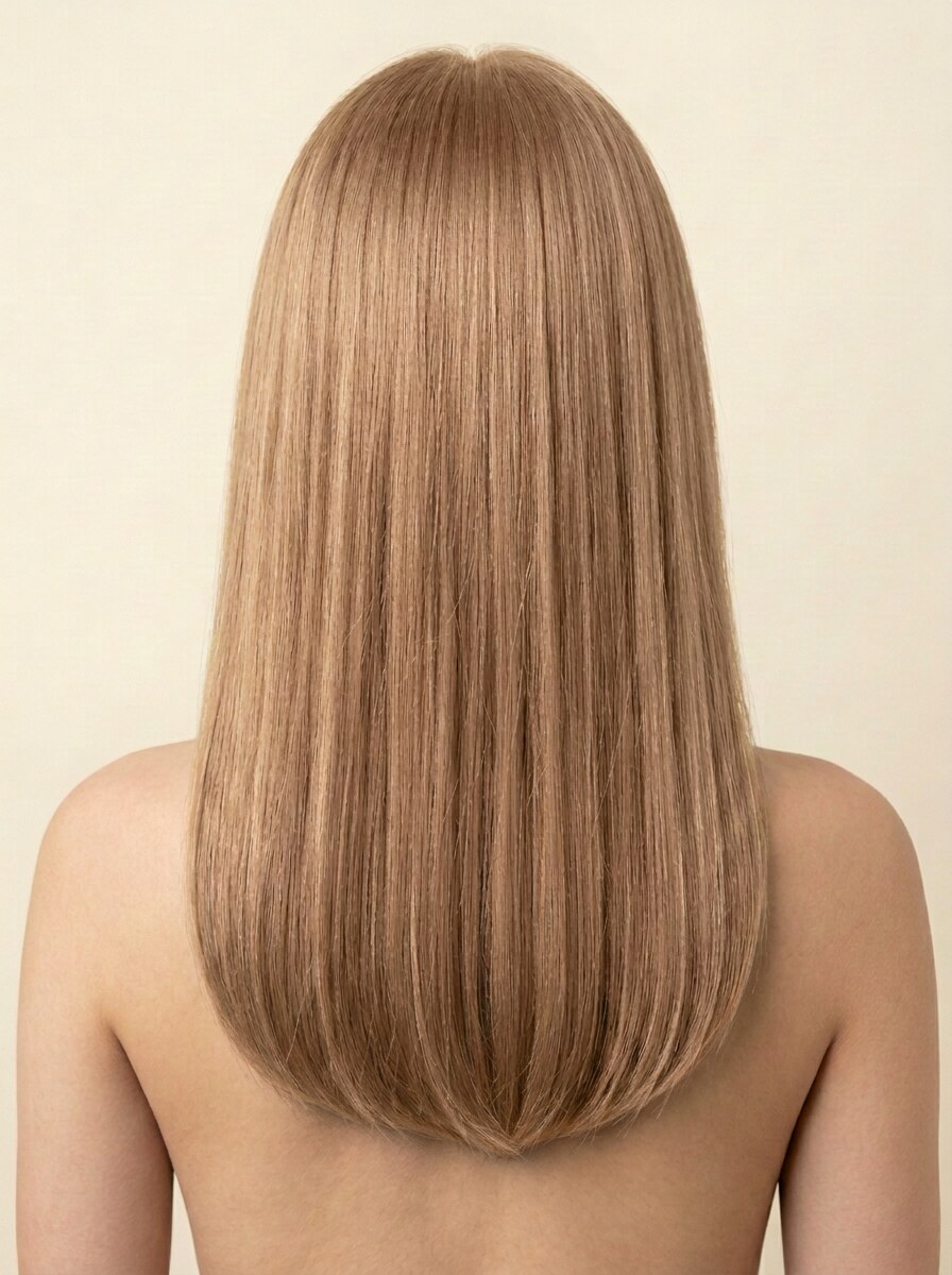22 Beige Blonde hair colour — Rear view