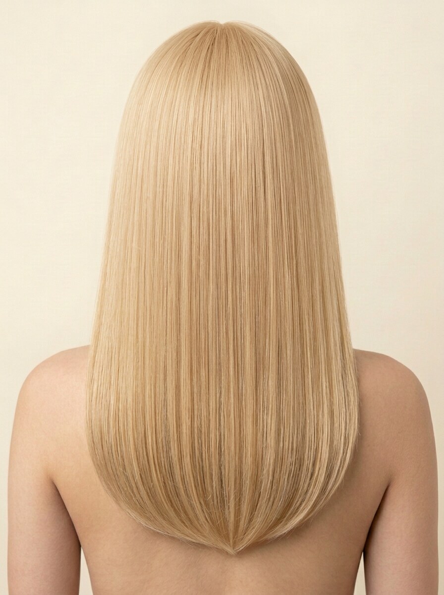 613 Light Blonde hair colour — Rear view