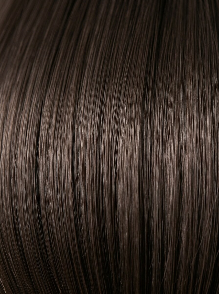 1A/2H Cool Brunette Blend hair colour — Macro