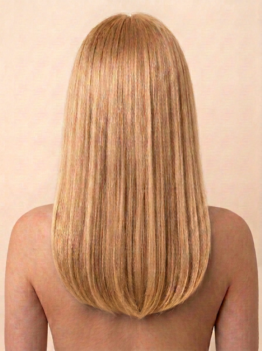 27 Honey Blonde hair colour — Rear view